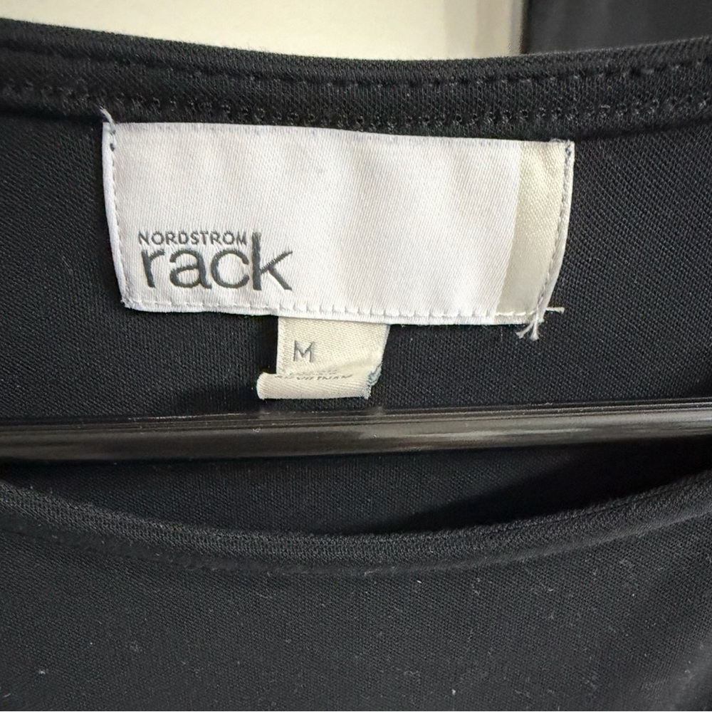 Nordstrom Rack Black Short-Sleeve Tee with Beaded Multicolor Scarab - Picture 3 of 5